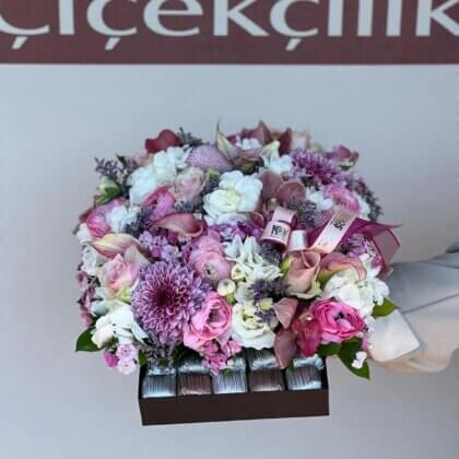 Çikolatalı Pink Aranjman